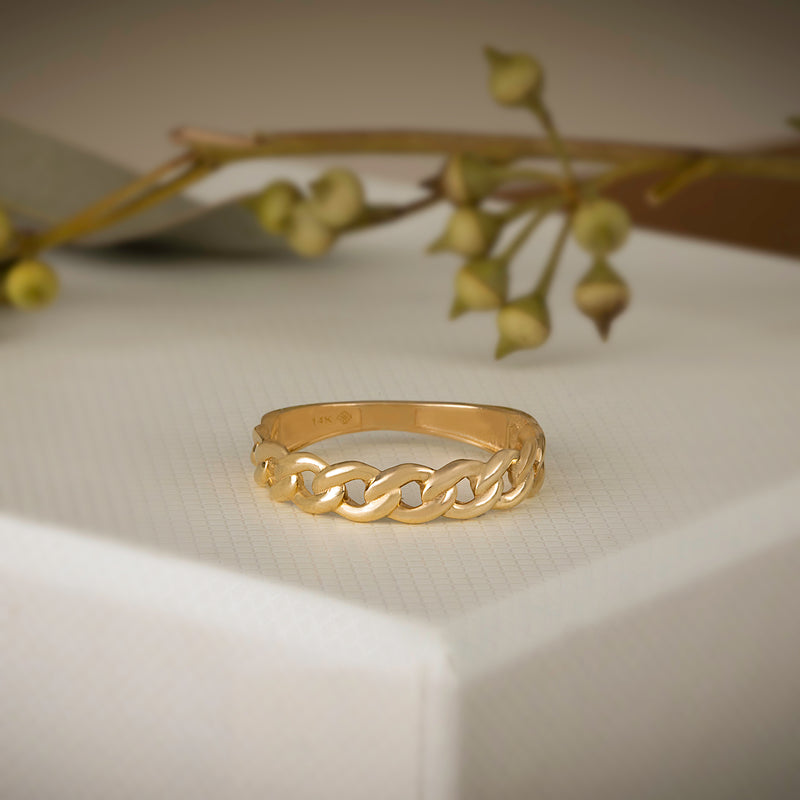 Cuban Link Stacking Ring