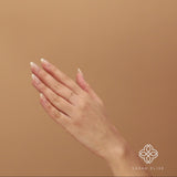 Minimalist Diamond Gold Lightning Chain Ring