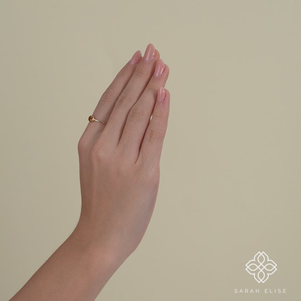 Citrine Gemstone Ring