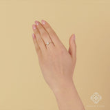 Dainty Heart Ring with Multi Diamonds