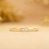 Dainty Diamond Bridal Ring