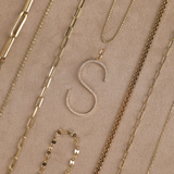 Large Solid Gold Natural Diamond Initial Charm