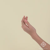 Beaded Gold Stacking Rings