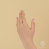 Handmade Pyramid Diamond Ring