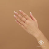 Petite Baguette Labradorite Ring