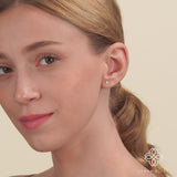 April Birthstone Diamond Butterfly Studs