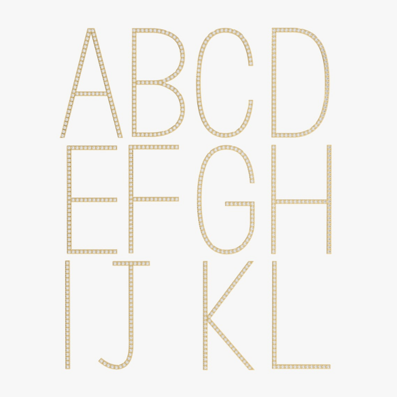 Diamond Gold Necklace Charms