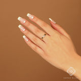  Single Diamond Gold Ring