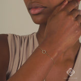 Petite Diamond Circle of Life Bracelet