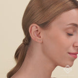 Ethically Sourced Natural Diamond stud Earrings in arrow shape