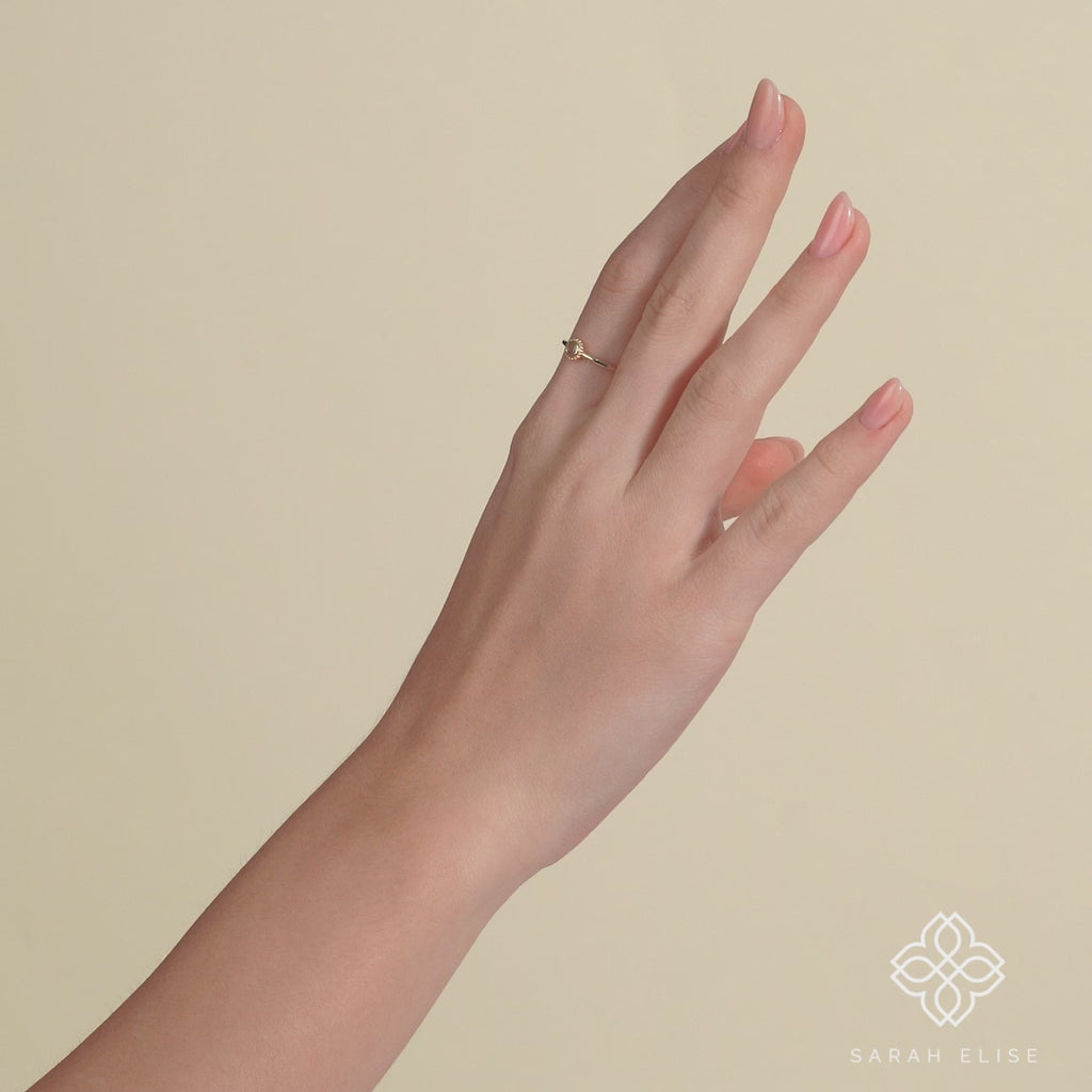 Handmade Solid Gold Opal Rings