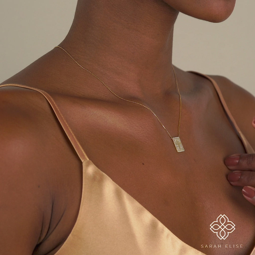 Handmade Natural Diamond Cross pendant Necklace