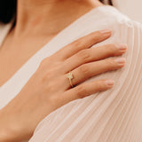 Starburst Diamond Heart Band