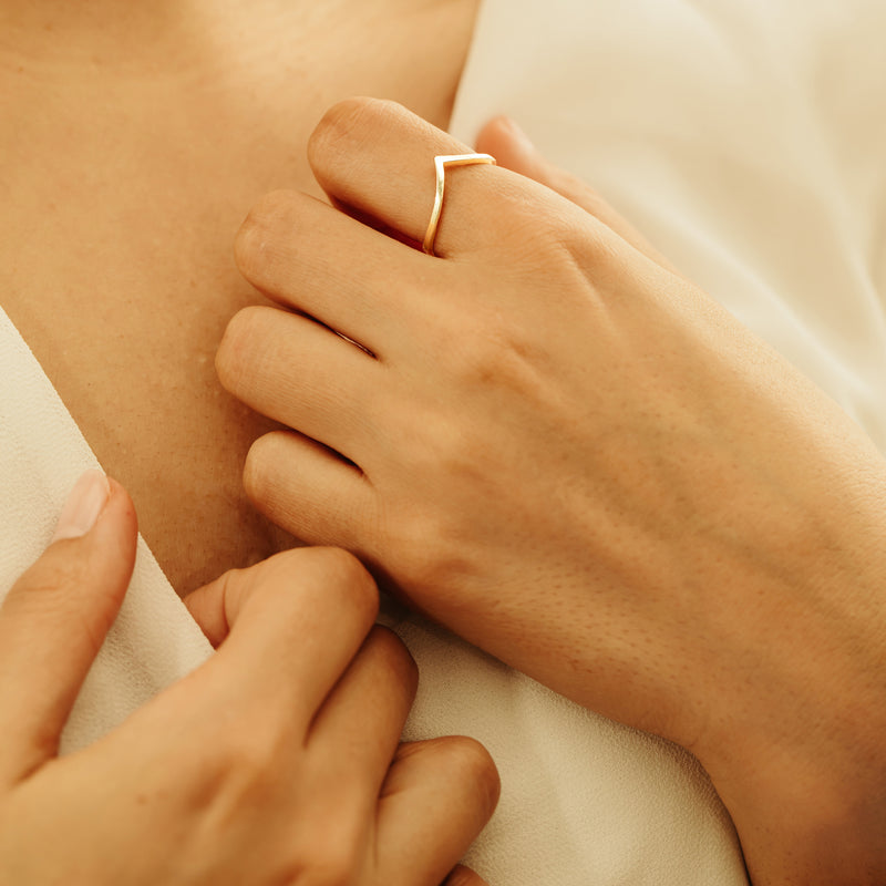 Solid Gold Stacking Ring