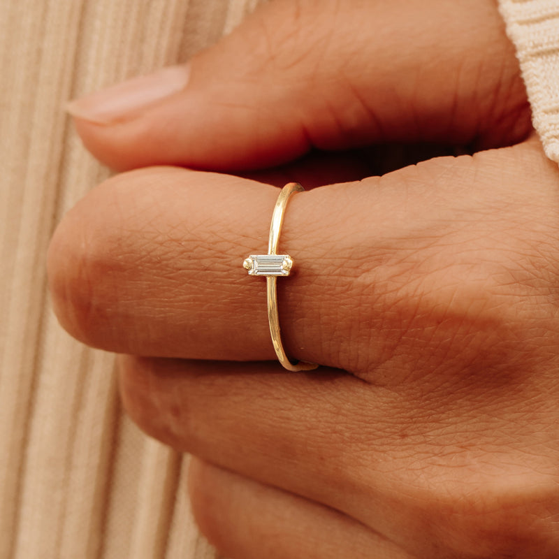 Minimalist Diamond Ring