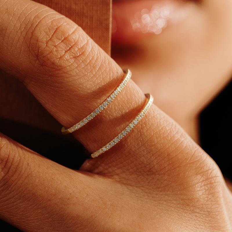 Handmade Solid Gold Diamond Ring