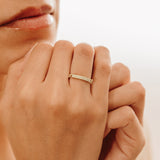 Handmade Diamond Bar Chain Ring