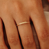 Minimalist Diamond Bar Ring