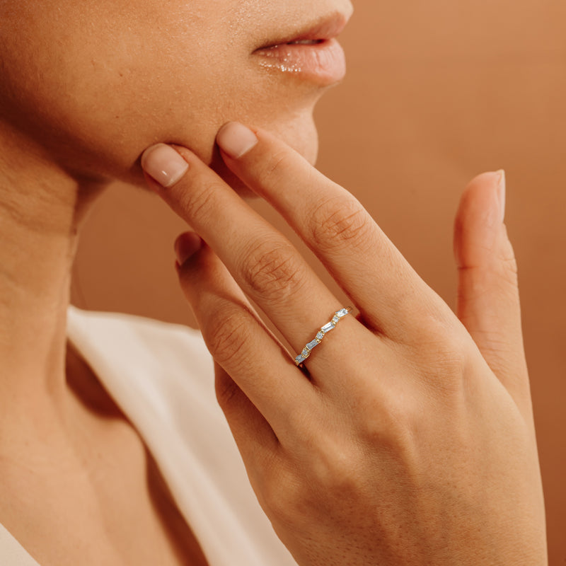 Diamond Cluster Ring