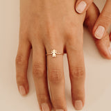 Minimal Little Girl Ring
