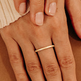 Gold and Diamond Stacking Ring