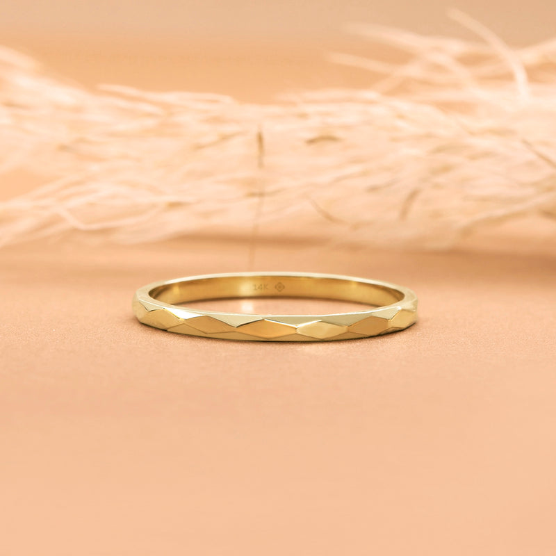 Handmade Solid Gold Wedding Band