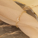 Handmade Lightning Chain Ring with Diamonds