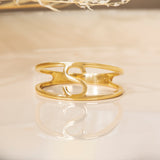 Handmade Solid Gold Initial Ring