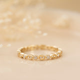 Natural Diamond April Birthstone Eternity Ring