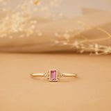 Solid Gold Sapphire Ring