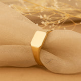 Yellow Gold Engraved Ring