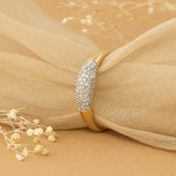 Handmade Dome Ring with Natural Diamonds