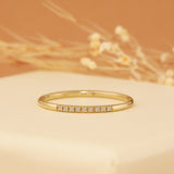 Yellow Gold Diamond Stacking Ring