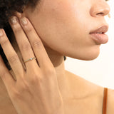 Prong Setting Diamond Cuban Chain Ring