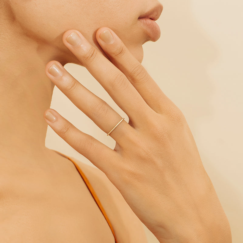 Petite Solid Gold Wedding Ring