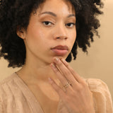 Simplistic Gold Initial Ring