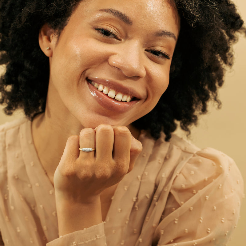Handmade Gold Dome Ring