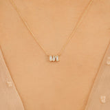 Dainty Baguette Diamond Necklace