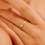 Gold Custom Name Chain Ring