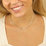 Large Diamond Setting on Curb Chain