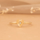 Solid 14k or 18k Gold Diamond Ring