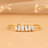 Petite Minimalist 6 Baguette Ring