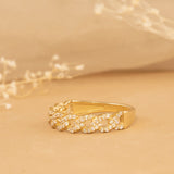 Diamond Half Cuban Link Band