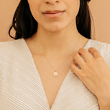 Custom Letter with lined diamonds pendant for her