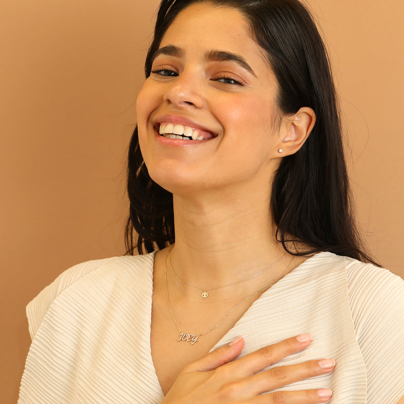 Evil eye charm necklace