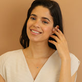 dainty evil eye pendant necklace