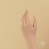 Simplistic Handmade Wedding Stack Ring