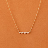 Diamond Bezel Bar Necklace