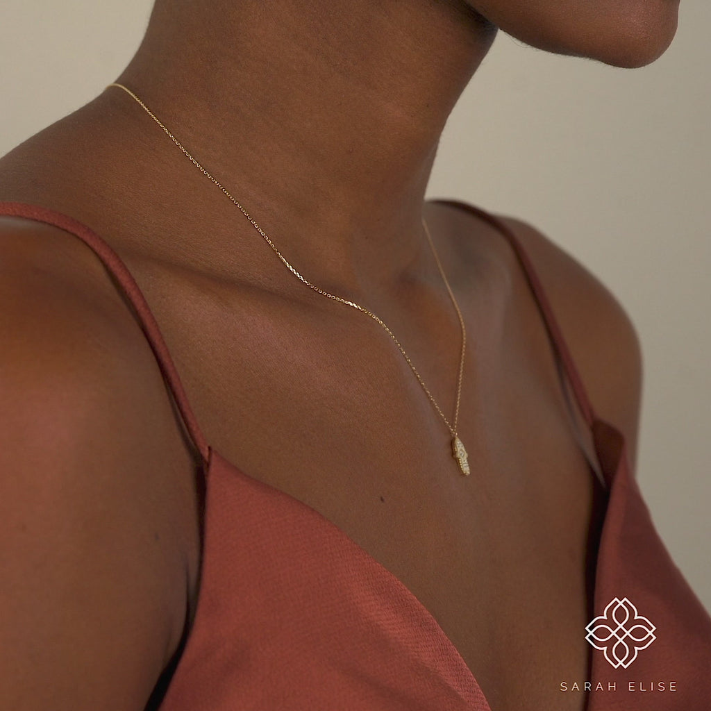 Protection Charm Hamsa Necklace
