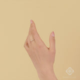 Oval Diamond Stacking Ring